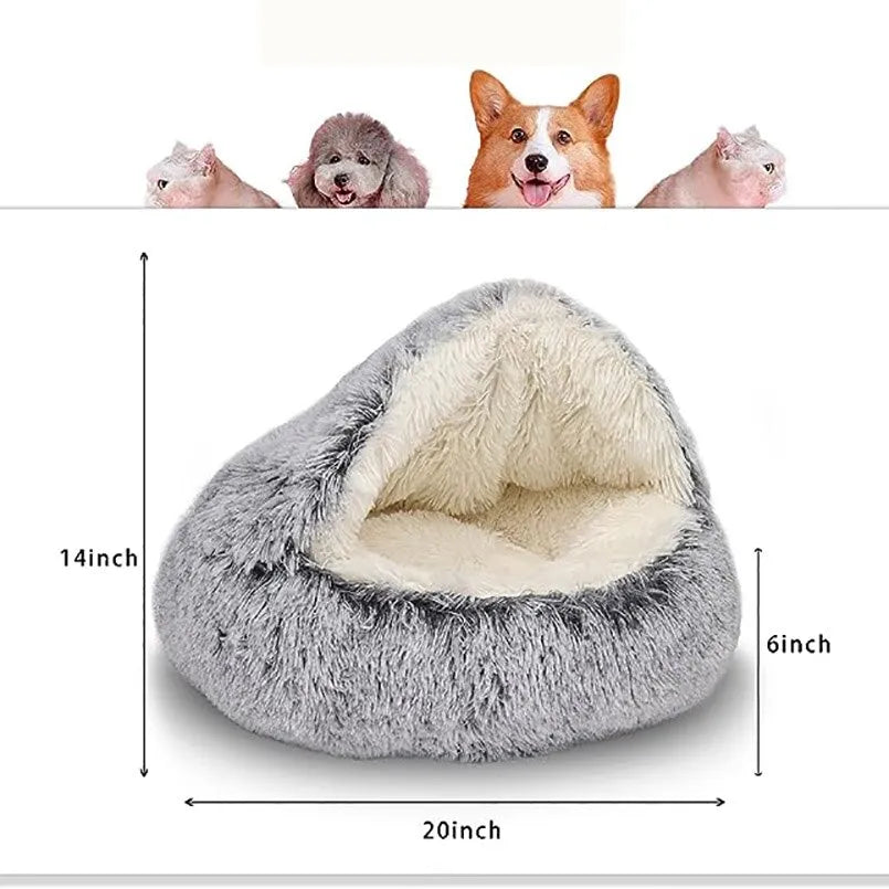 PurrfectPlush Cat Bed