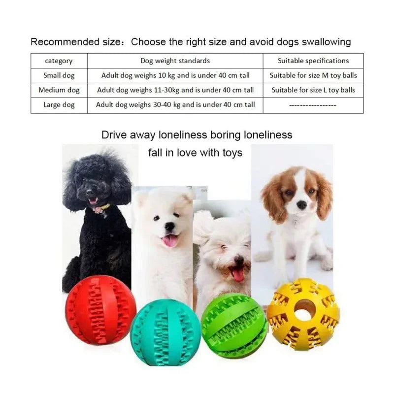 Rubber Chew Toy Ball for dogs