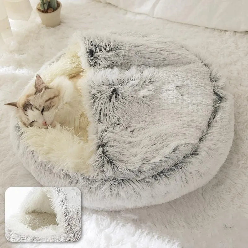 PurrfectPlush Cat Bed