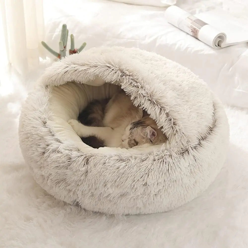 PurrfectPlush Cat Bed