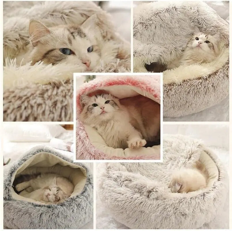 PurrfectPlush Cat Bed