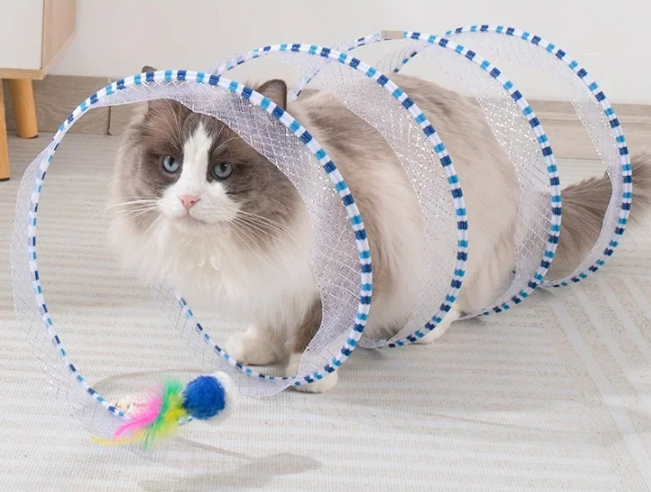 Interactive Cat Tunnel Tube